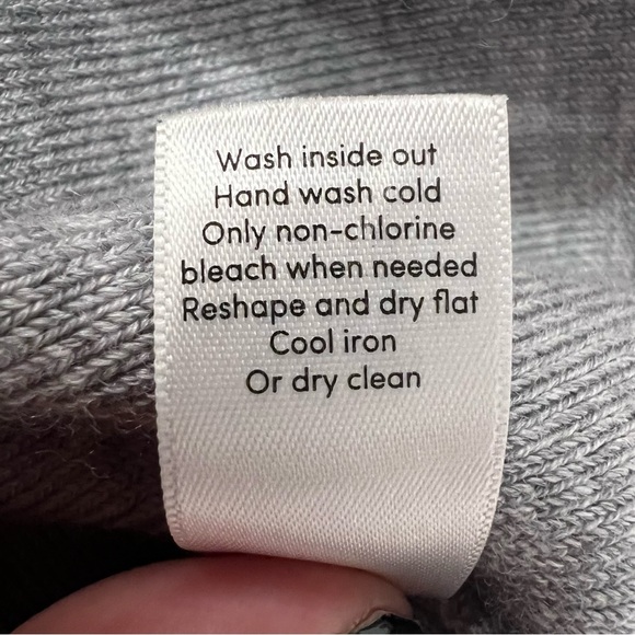 Athleta River Rib Sweater Tank Dress Merino Wool Blend Women’s S Tall Gray - Picture 10 of 13